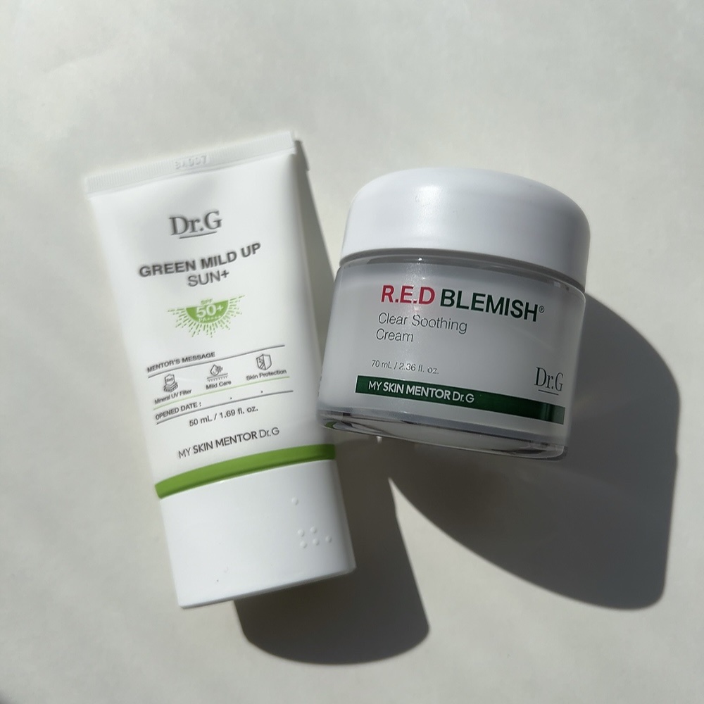 グリーンマイルドアップサンプラス/Dr.G/日焼け止めクリームを使ったクチコミ（1枚目）