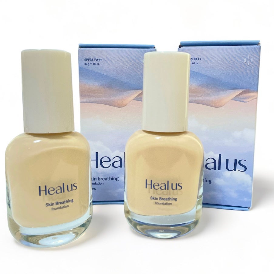 Skin breathing foundation Glow/Healus/リキッドファンデーションを使ったクチコミ(1枚目)