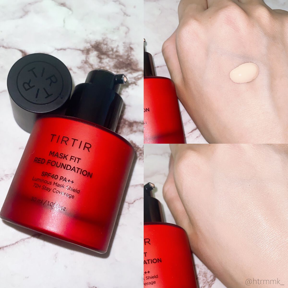 マスクフィットレッドファンデーション 17C ポーセリン(PORCELAIN)/TIRTIR(ティルティル)/リキッドファンデーションを使ったクチコミ（3枚目）