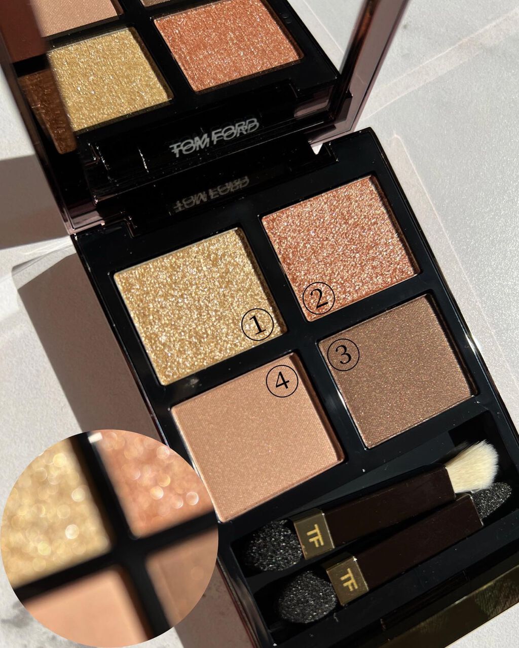 アイ カラー クォード/TOM FORD BEAUTY/アイシャドウパレットを使ったクチコミ(2枚目)