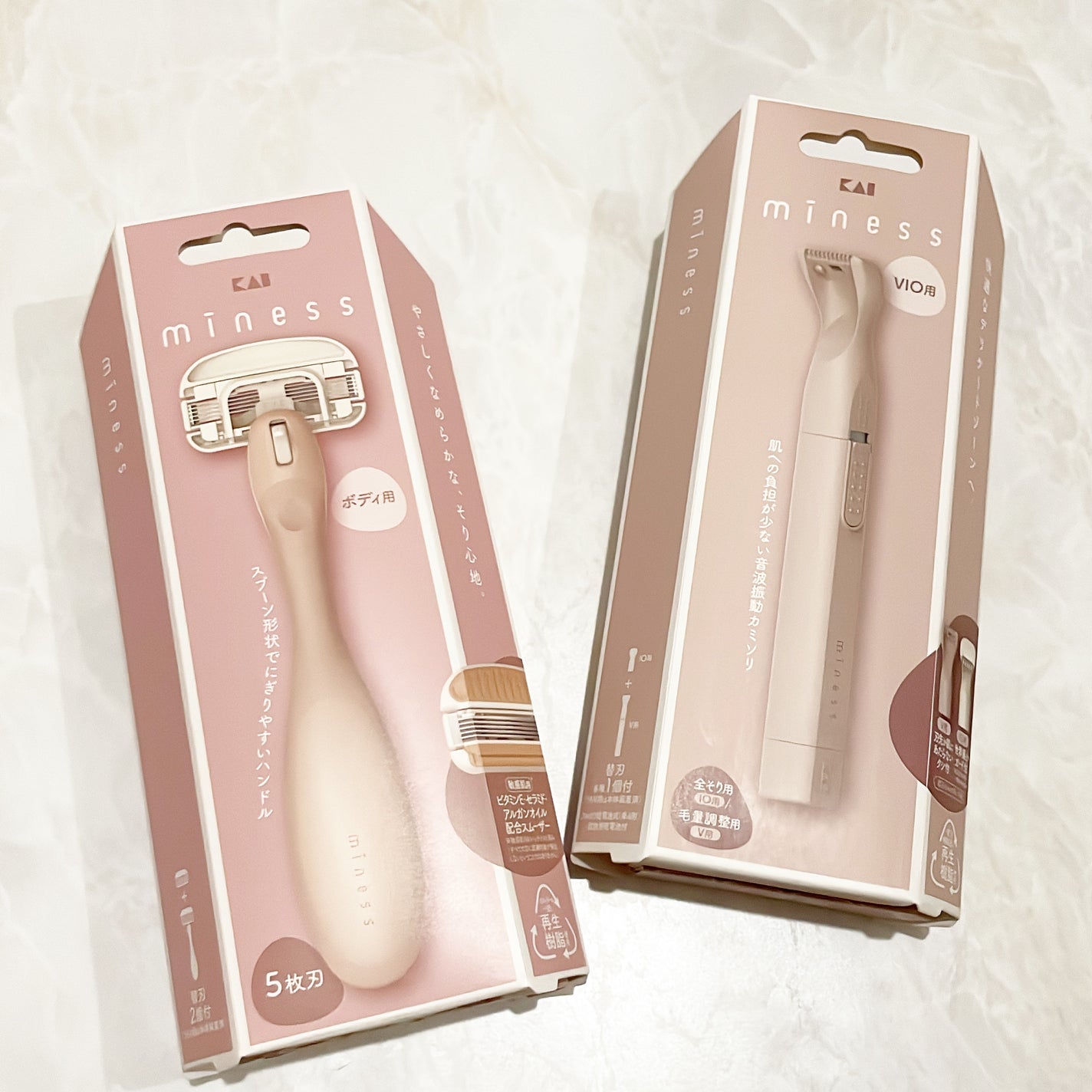 miness VIOデリケートゾーン用カミソリ/貝印/シェーバーを使ったクチコミ(2枚目)