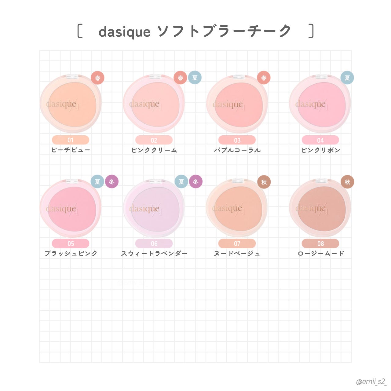 ソフトブラーチーク/dasique/パウダーチークを使ったクチコミ(2枚目)