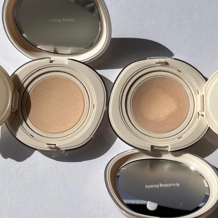 ブリージンググロークッション/Healus/クッションファンデーションを使ったクチコミ(4枚目)