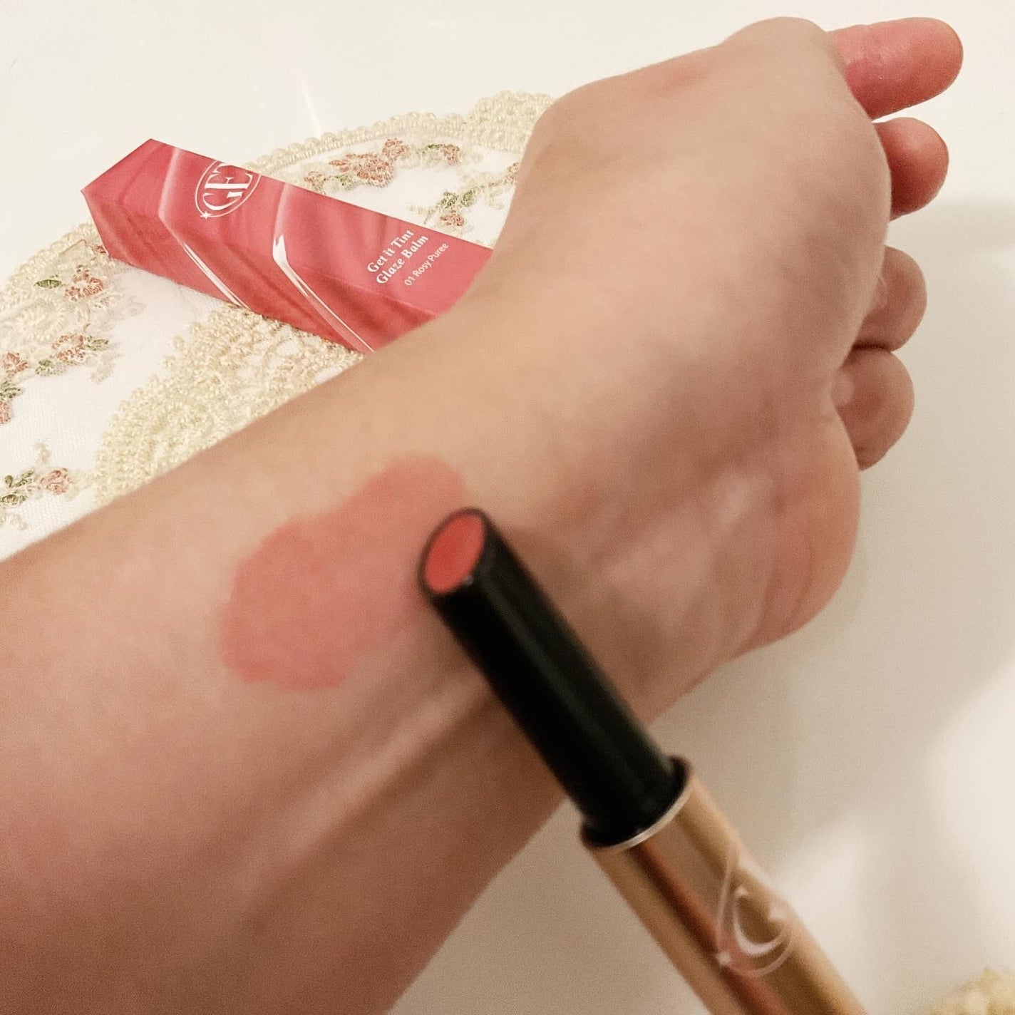 ゲットイットティントグレーズバーム/TONYMOLY/リップティントを使ったクチコミ(5枚目)