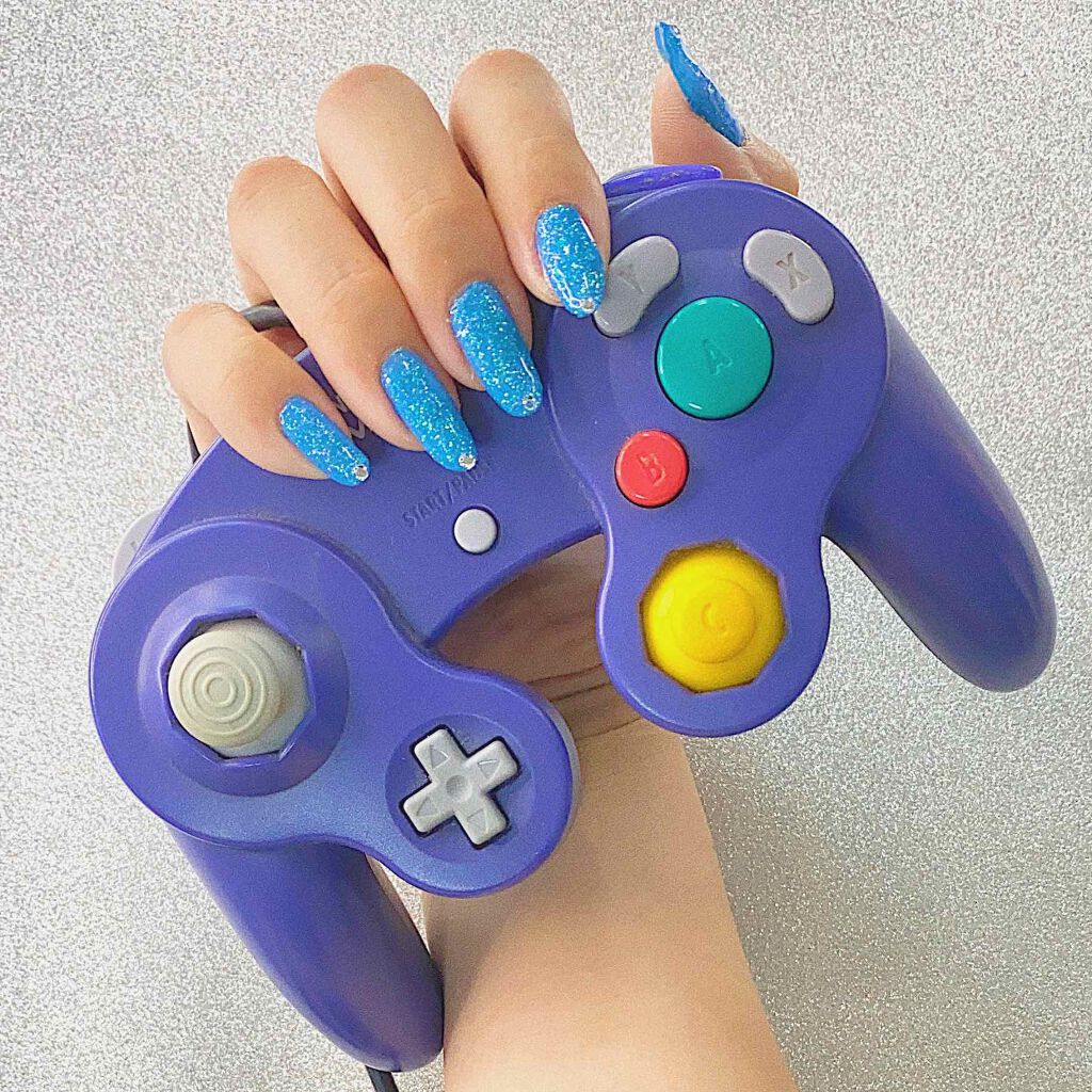 りぷ🌙 on LIPS 「今日はネイルを変えたので、ネイルの紹介〜〜💓先月楽天でジェルネ..」(3枚目)