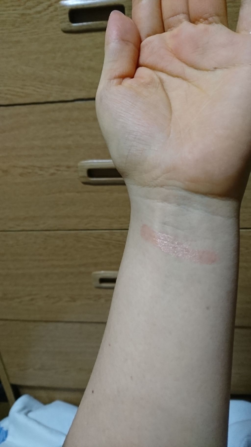 HOLIKA HOLIKA ヌードロップ ルミチークのクチコミ「ホリカホリカ
ヌードロップコレクション
ルミ チーク_01 キャラメルラスター 😺💓

使いま.....」（3枚目）