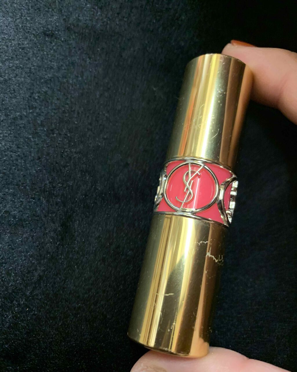 ルージュ ヴォリュプテ シャイン/YVES SAINT LAURENT BEAUTE/口紅を使ったクチコミ（2枚目）