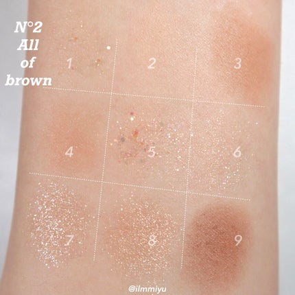 グリッターペディアアイパレット/unleashia/アイシャドウパレットを使ったクチコミ(7枚目)