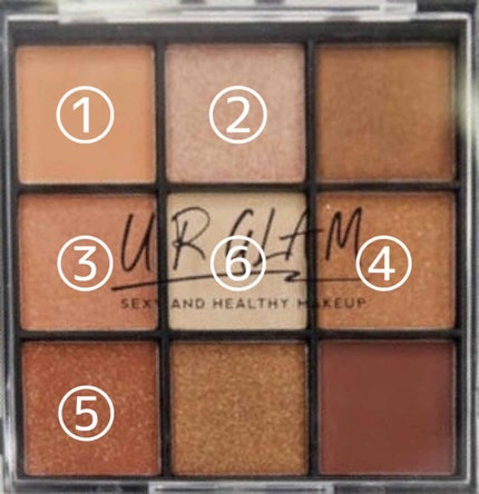 UR GLAM BLOOMING EYE COLOR PALETTE/U R GLAM/アイシャドウパレットを使ったクチコミ(3枚目)