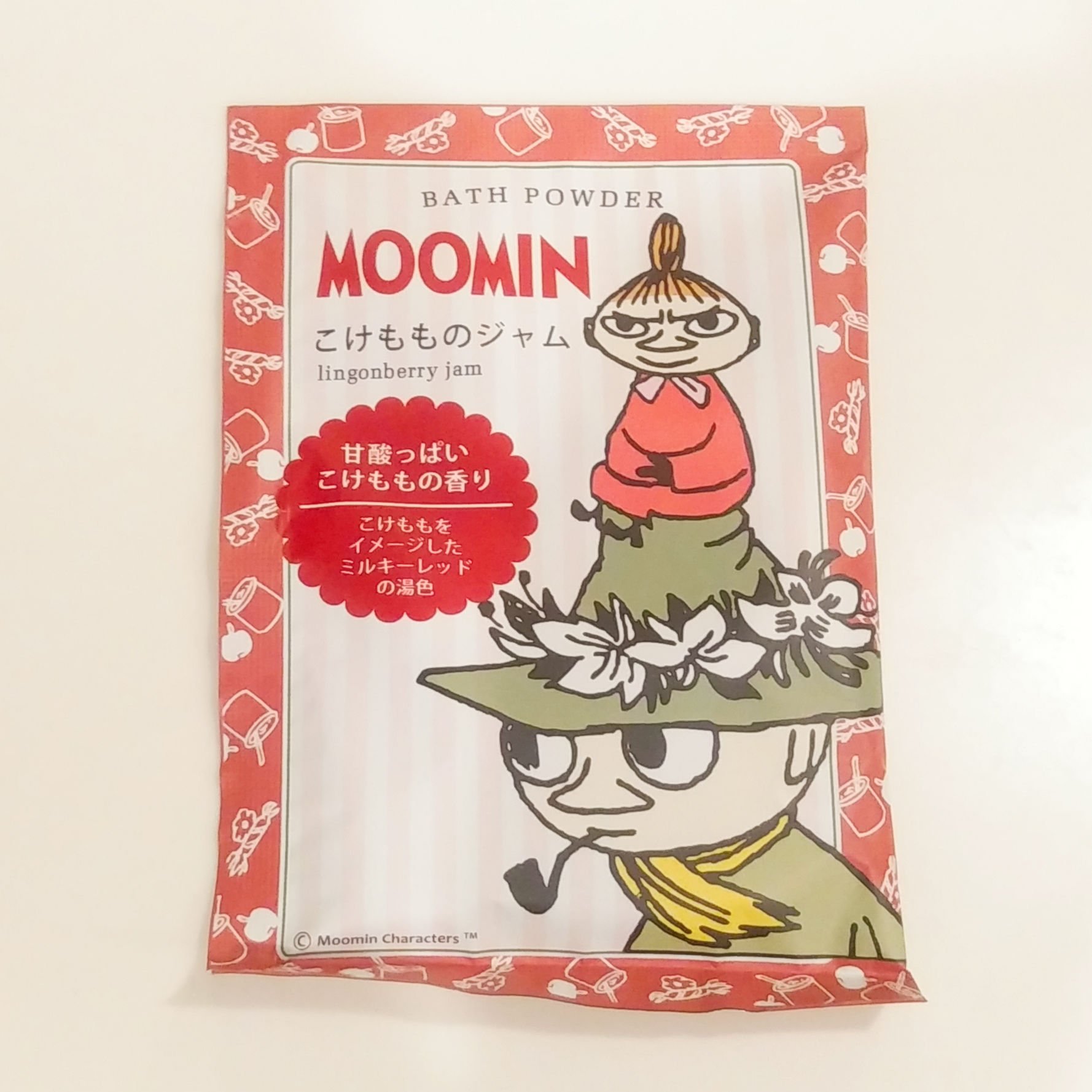 グローバル プロダクト プランニング ムーミン バスパウダー こけもものジャムのクチコミ「グローバルプロダクトプランニング
　ムーミンバスパウダーこけもものジャム


貰い物を使いまし.....」（1枚目）