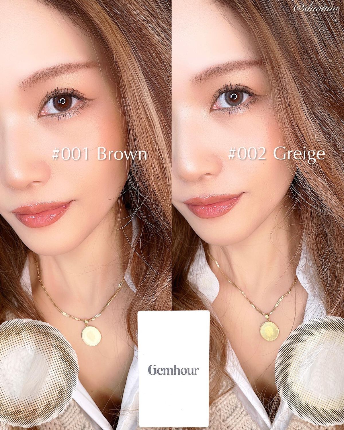 Gemhour/Hapa kristin/カラーコンタクトレンズを使ったクチコミ(2枚目)