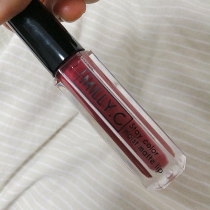 ステイカラーモイストマットリップ/MILLY.C(ミリーシー)/口紅を使ったクチコミ(2枚目)