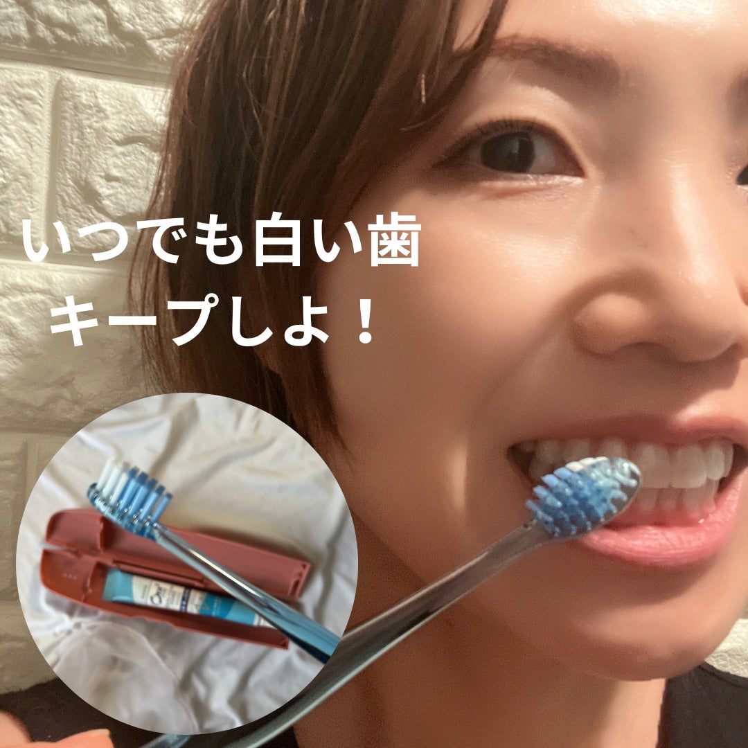 ねこむす on LIPS 「外出先にも持ち運びやすいスリムでおしゃれなケースのハミガキセッ..」(2枚目)