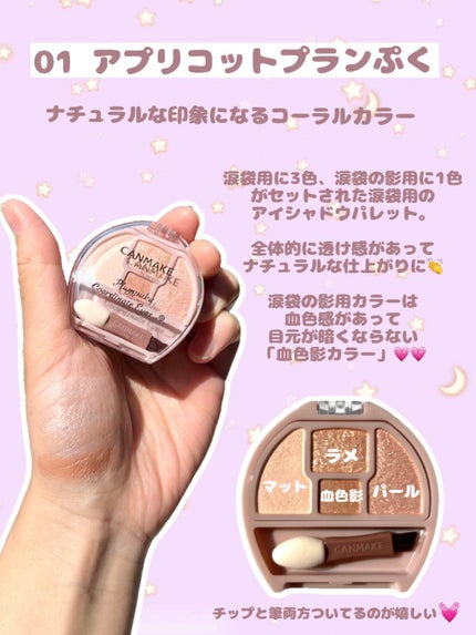 プランぷくコーデアイズ/キャンメイク/パウダーアイシャドウを使ったクチコミ(2枚目)