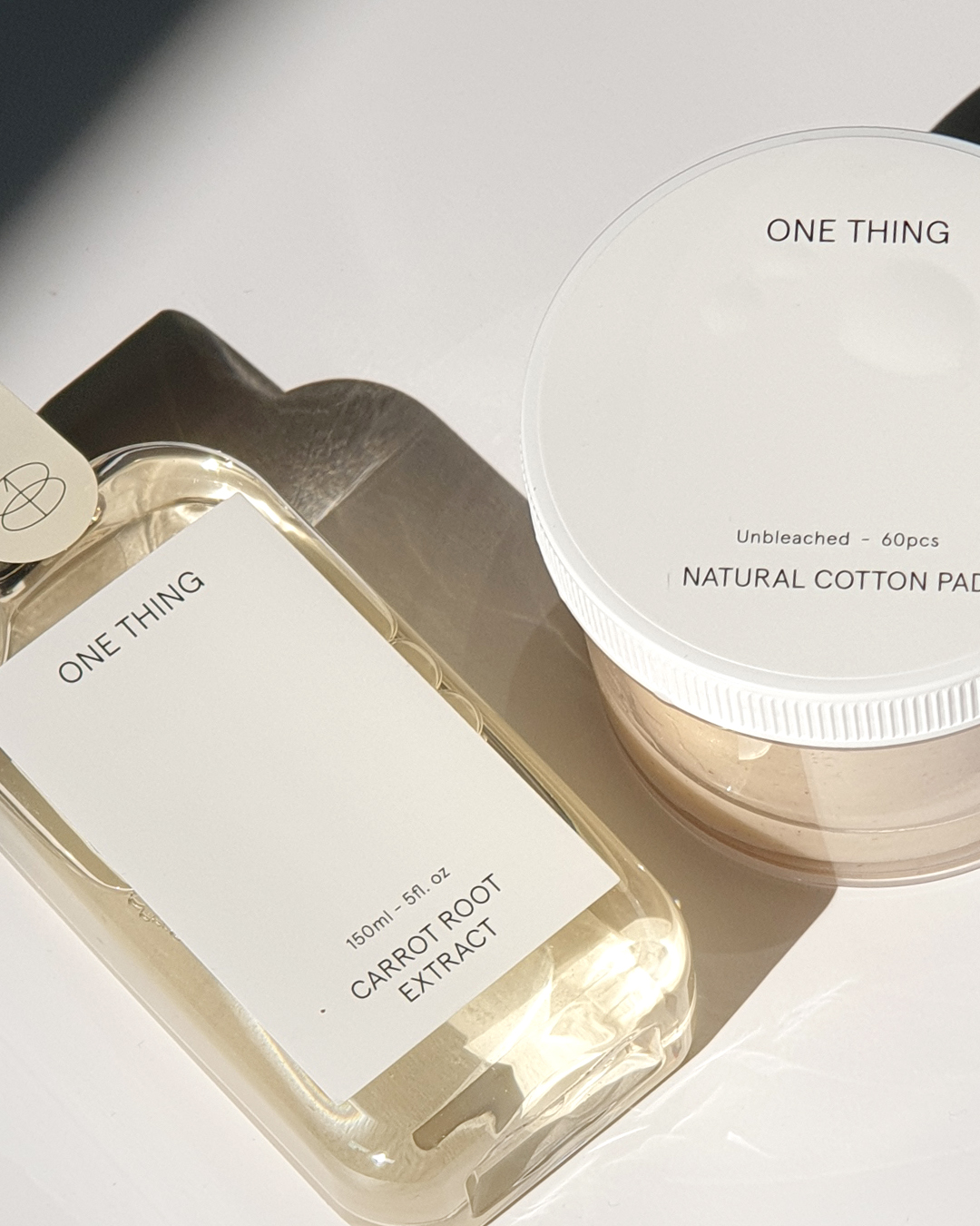 ONE THING ニンジンエキス化粧水のクチコミ「\肌がもちもち、肌弾力を感じたDIYニンジントナーパッド🥕/

【よかったところ🤎】
▪自分の.....」（2枚目）