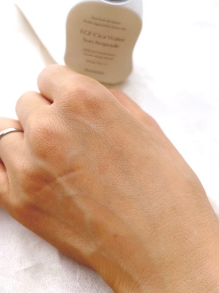 EGFシカウォーターサンアンプル/fromrier/日焼け止めローションを使ったクチコミ(5枚目)