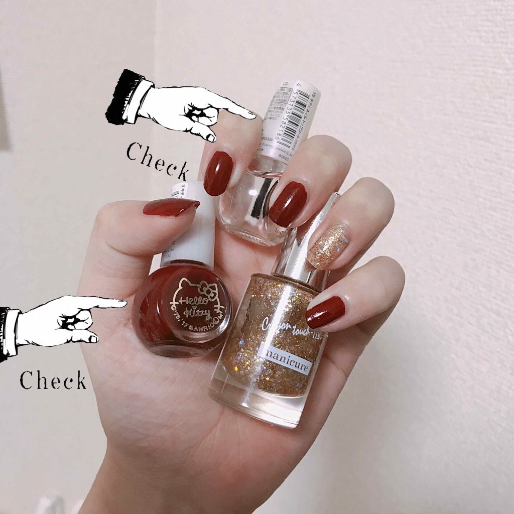 サンリオネイル/DAISO/マニキュアを使ったクチコミ(3枚目)