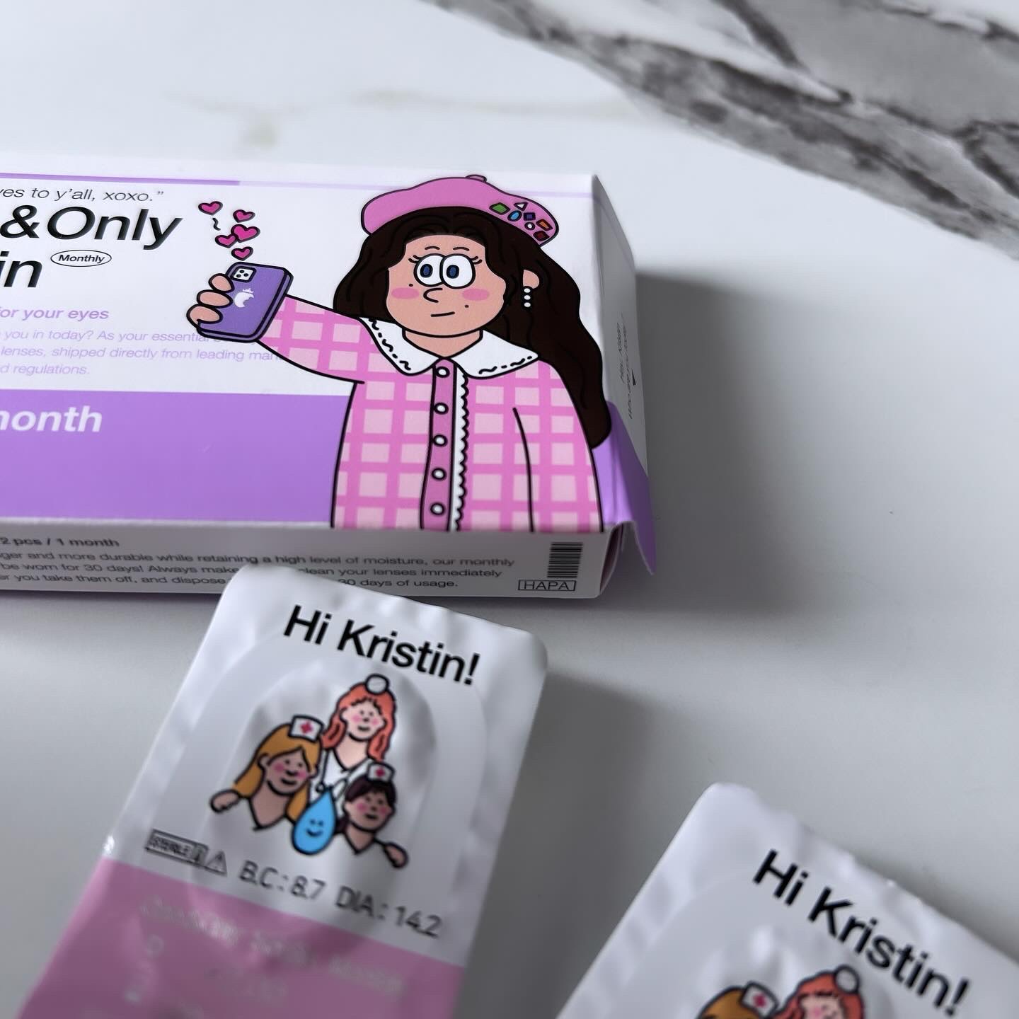 One & Only Kristin/Hapa kristin/カラーコンタクトレンズを使ったクチコミ（3枚目）