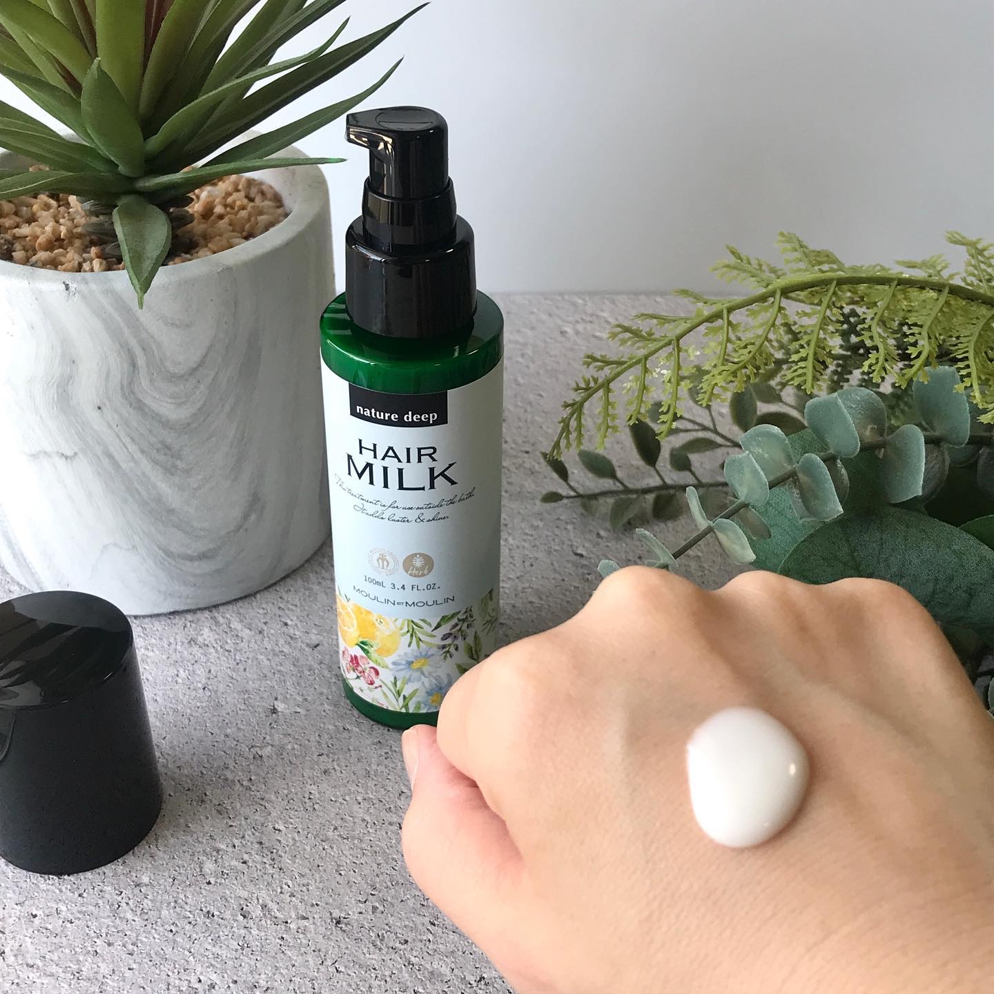 ツヤ髪ミルク/ネイチャーディープ /ヘアミルクを使ったクチコミ（3枚目）