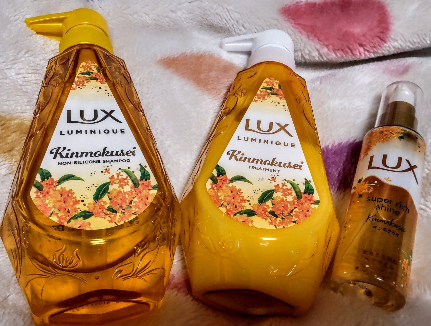 スーパーリッチシャイン とろとろキンモクセイヘアオイル/LUX/ヘアオイルを使ったクチコミ(2枚目)