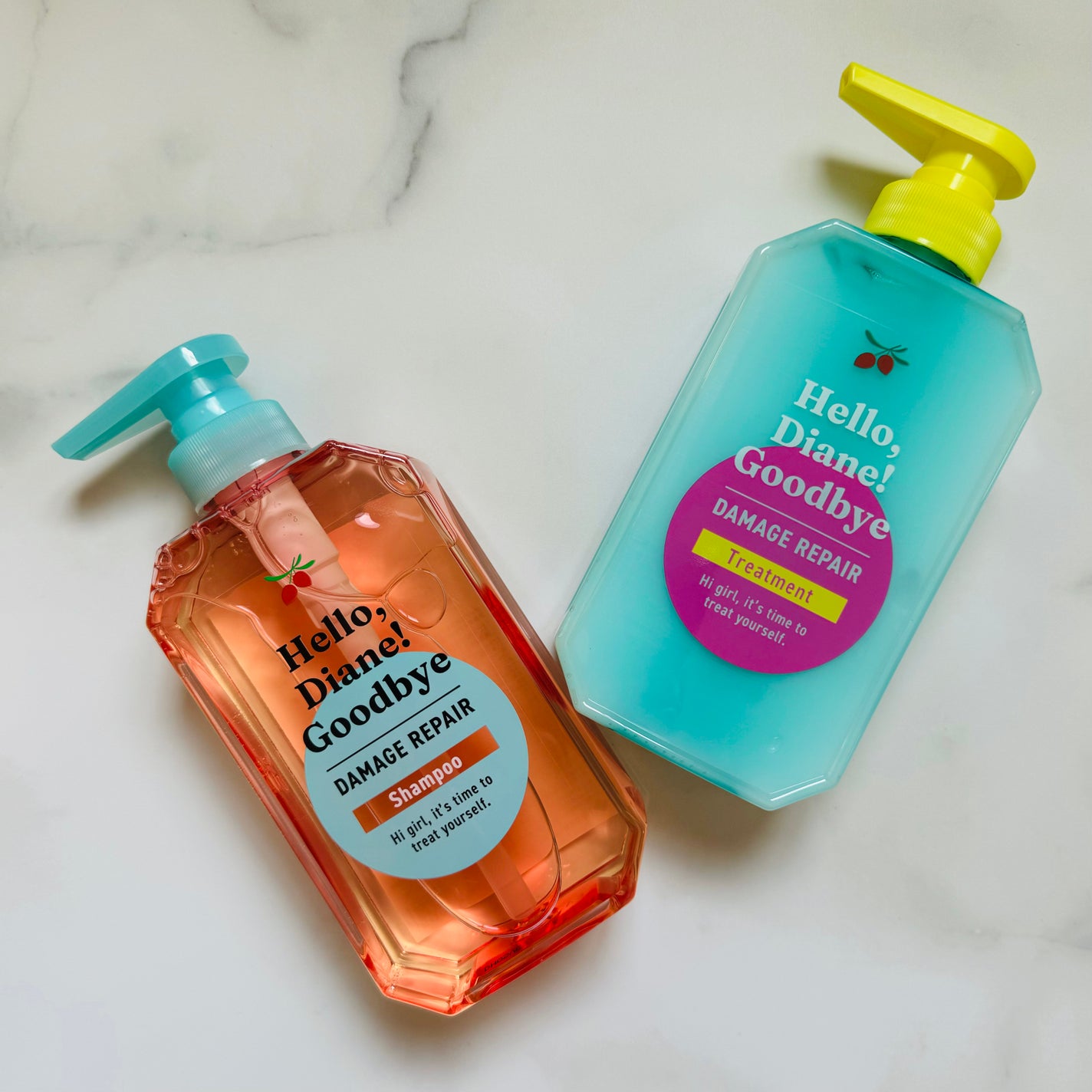 ハローダイアン グッバイ ダメージリペア シャンプー/トリートメント/ダイアン/市販シャンプーを使ったクチコミ(1枚目)