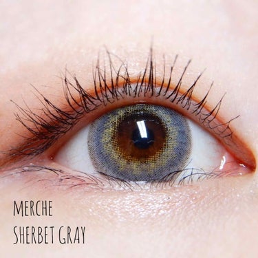 AngelColor メルシェ 1monthのクチコミ「#カラコンレポ﻿
﻿
#merche @merche_lens ﻿
#SherbetGray.....」（1枚目）