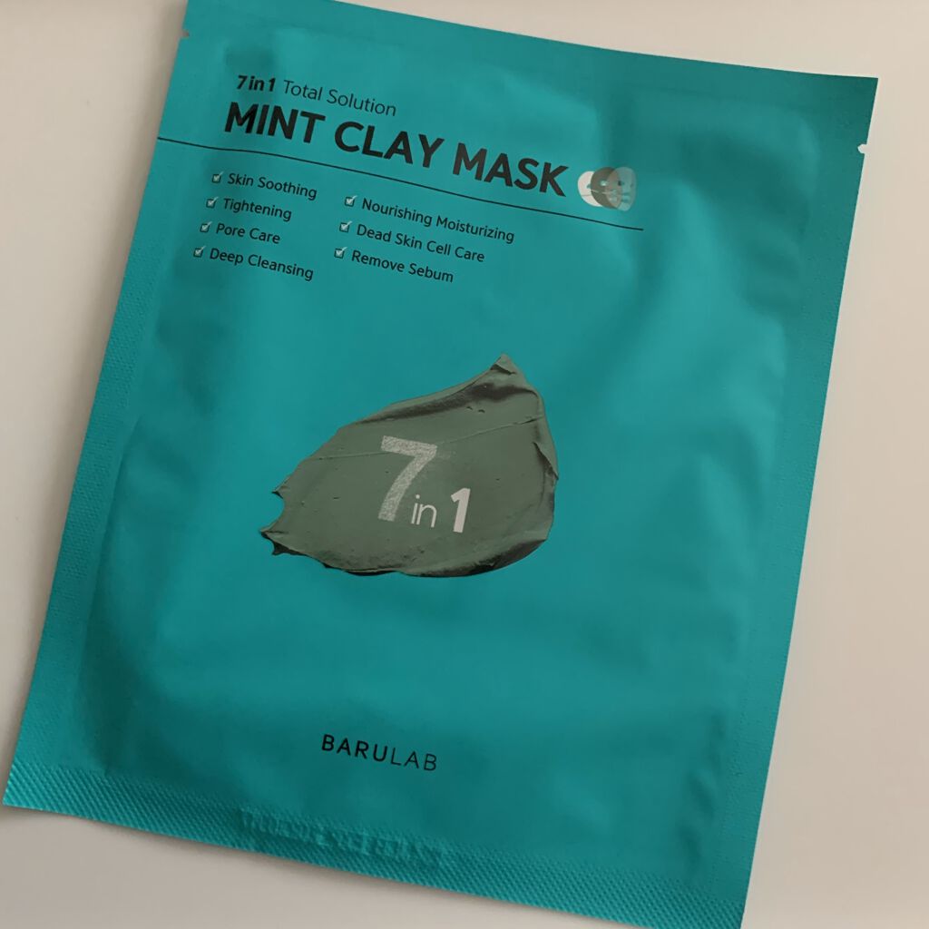 7 イン 1 トータル ソリューション ミント クレイ マスク/BARULAB/洗い流すパック・マスクを使ったクチコミ（1枚目）