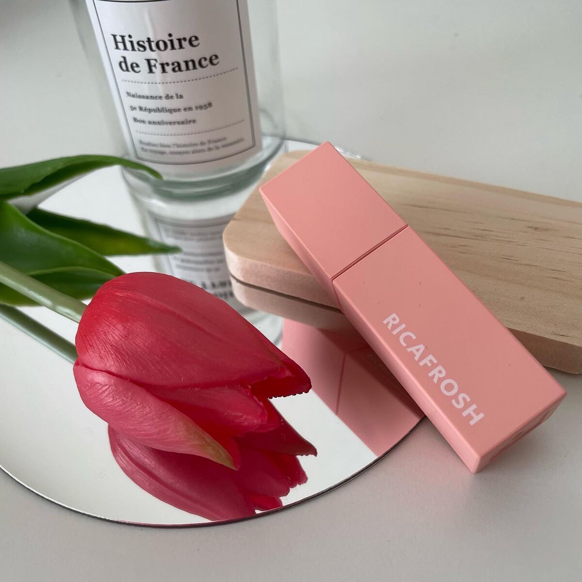 ジューシーリブティント 10 コーラルガム/RICAFROSH/リップティントを使ったクチコミ（1枚目）