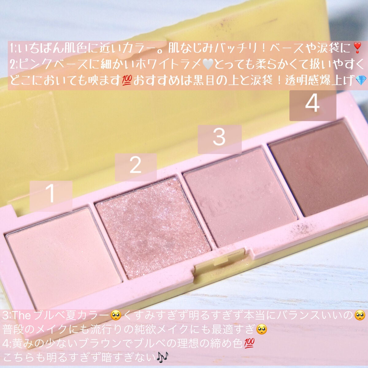 ローカー プレイカラーアイズミニ/ETUDE/アイシャドウパレットを使ったクチコミ(3枚目)