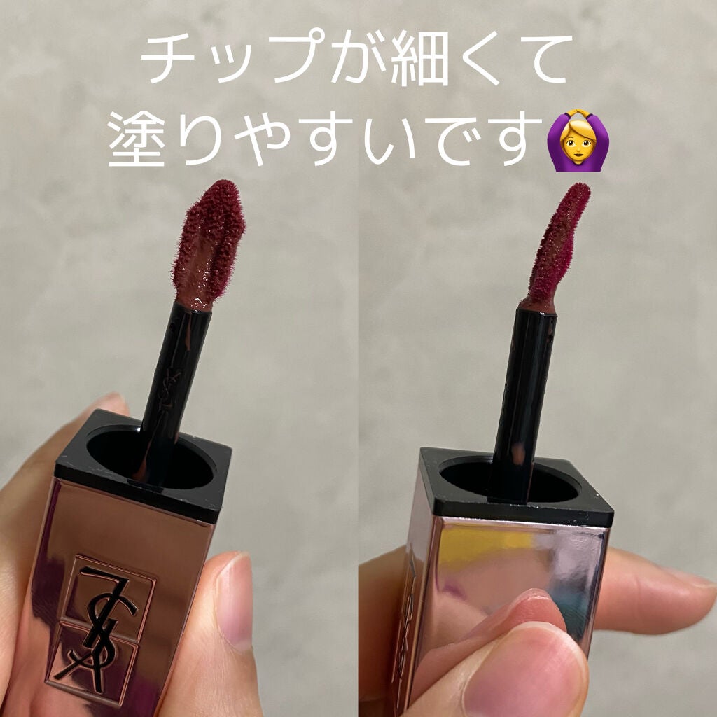 ルージュ ピュールクチュール ヴェルニ ウォーターグロウ/YVES SAINT LAURENT BEAUTE/口紅を使ったクチコミ(4枚目)