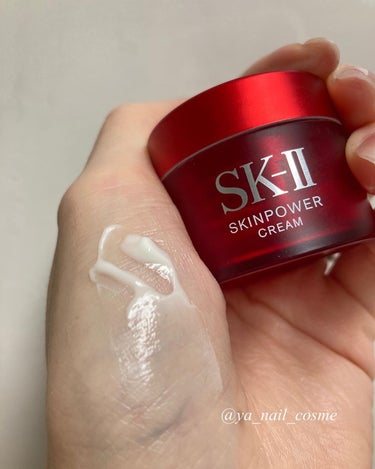 SK-II スキンパワー クリームのクチコミ「#エスケーツー
#スキンパワークリーム

●テクスチャー
こっくり濃厚
伸びのよいクリーム

.....」（3枚目）