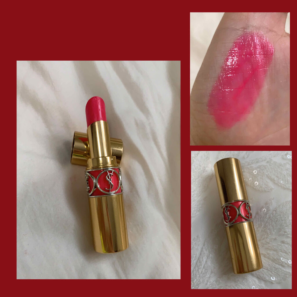 ルージュ ヴォリュプテ シャイン
no.49

6年前（高校生の時）初のデパコスとして購入。
今となってはなんでこの色選んだかわからないけどルンルンでつけたら唇の周りまで腫れてただれてしまいました。
しばらくは人中や、唇の下まで腫れて真っ赤