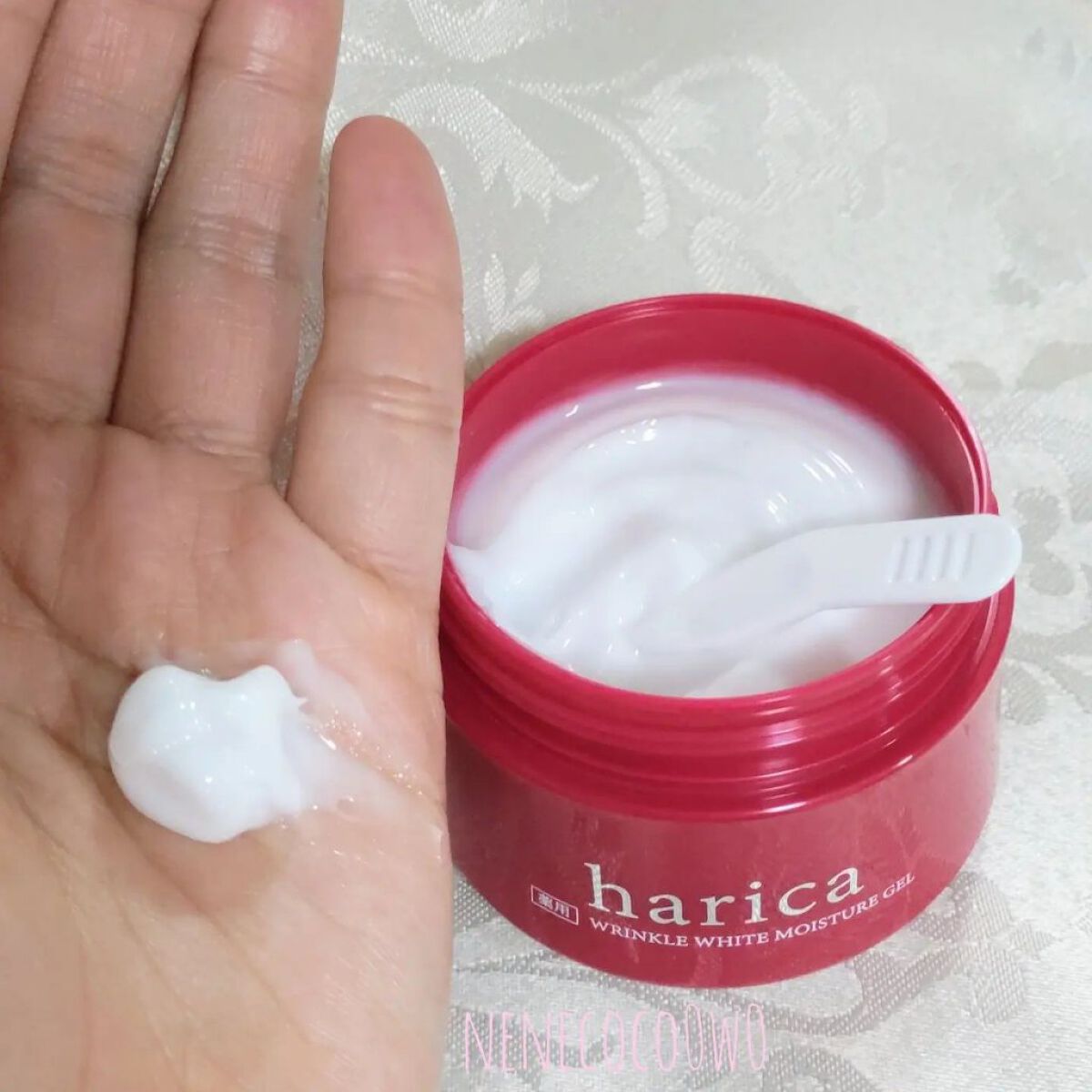 薬用リンクルホワイトモイスチャージェル/harica/オールインワン化粧品を使ったクチコミ（3枚目）