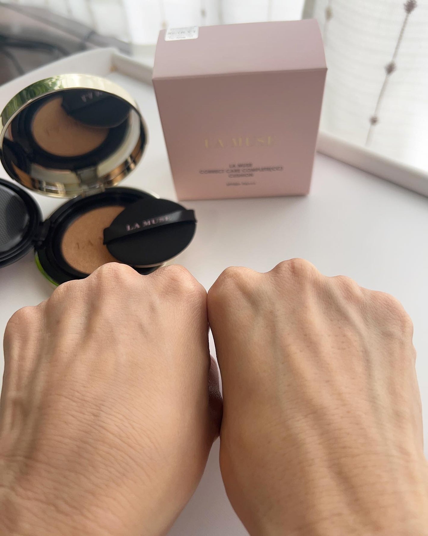 CORRECT CARE COMPLETE CC CUSHION/ラミューズ/クッションファンデーションを使ったクチコミ(3枚目)