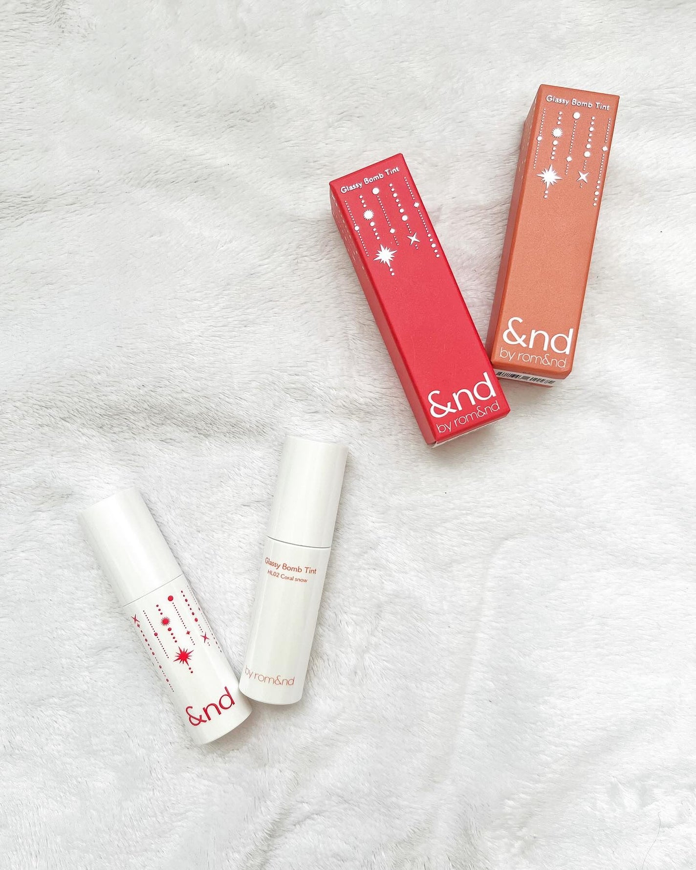 アンドバイロムアンド グラッシーボムティント/&nd by rom&nd/リップティントを使ったクチコミ(1枚目)