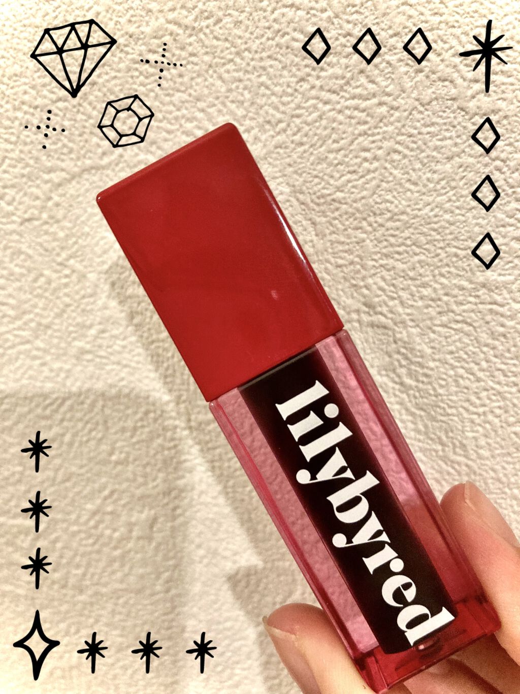 ジューシーライアー ウォーターティント 04 ブラックベリーテキーラ(BLACKBERRY TEQUILA)/lilybyred/リップティントを使ったクチコミ（1枚目）