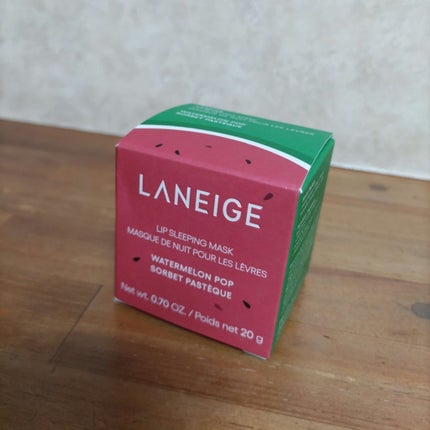 リップスリーピングマスク ウォーターメロン/LANEIGE/リップマスクを使ったクチコミ(1枚目)
