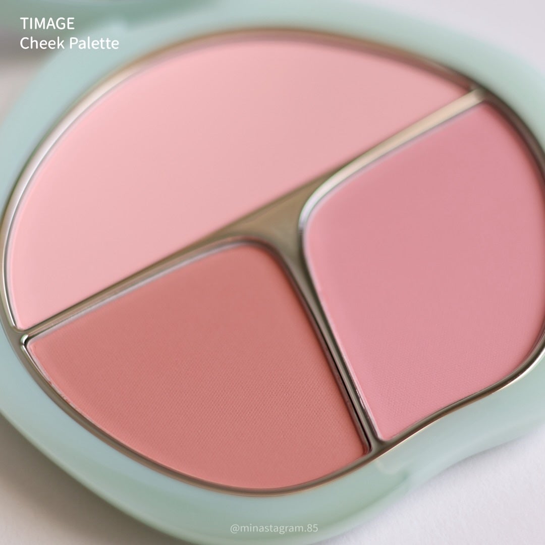 TIMAGE 3色チークパレット/TIMAGE/パウダーチークを使ったクチコミ(4枚目)