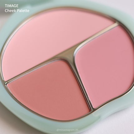 TIMAGE 3色チークパレット/TIMAGE/パウダーチークを使ったクチコミ(4枚目)