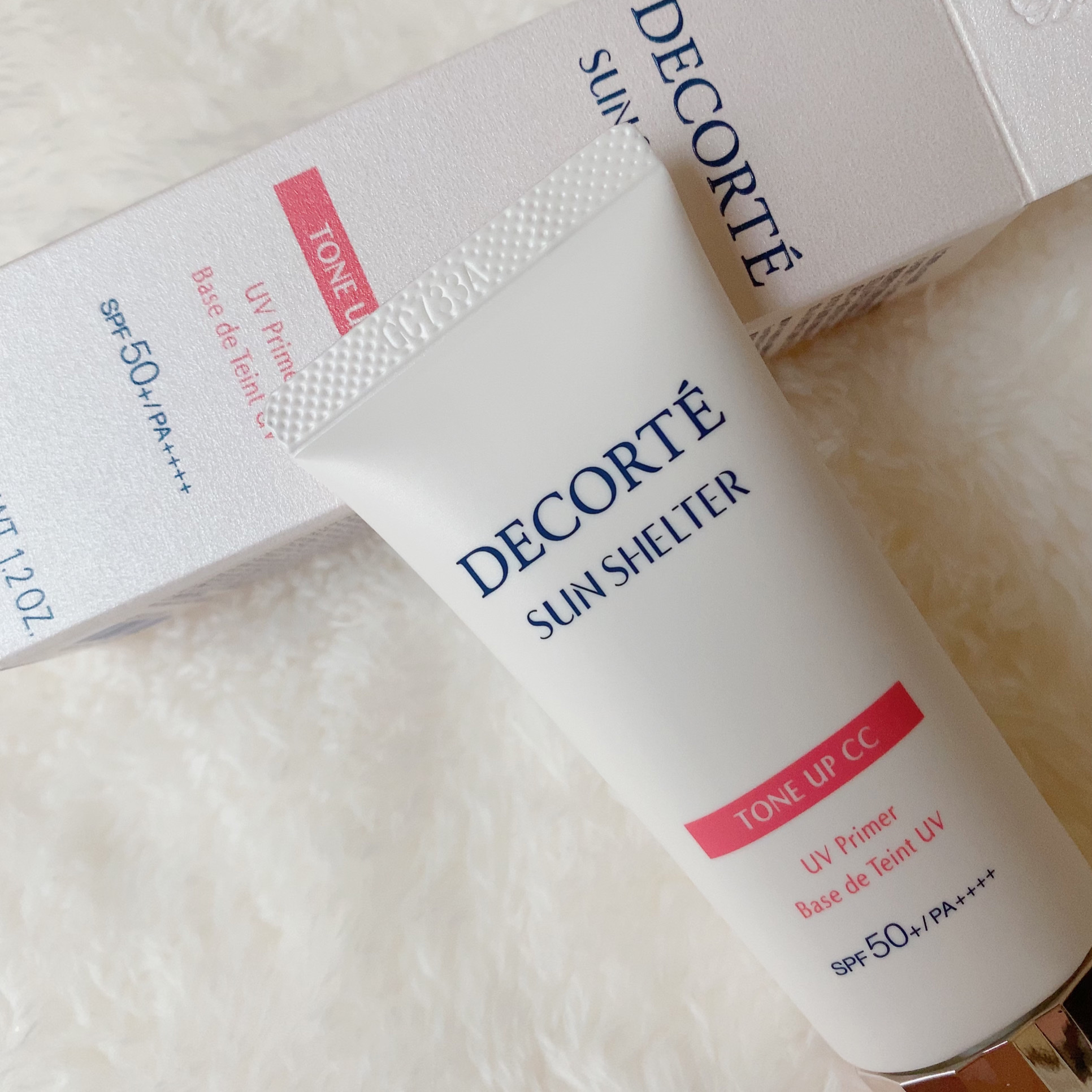 サンシェルター トーンアップCC 01/DECORTÉ/CCクリームを使ったクチコミ（1枚目）