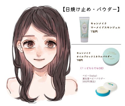 マーメイドスキンジェルUV/キャンメイク/日焼け止めジェルを使ったクチコミ(3枚目)