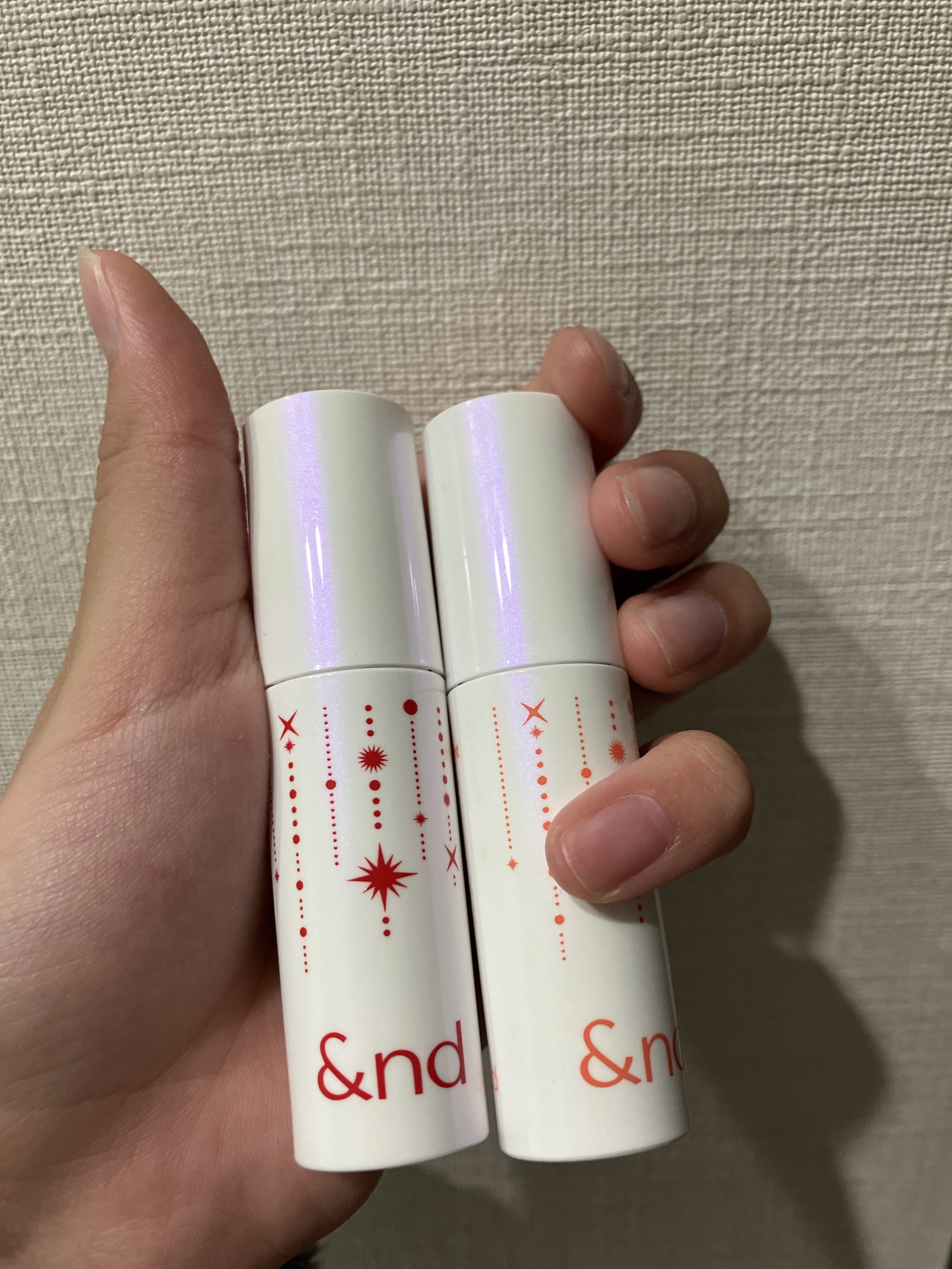 アンドバイロムアンド　グラッシーボムティント/&nd by rom&nd/リップティントを使ったクチコミ（2枚目）