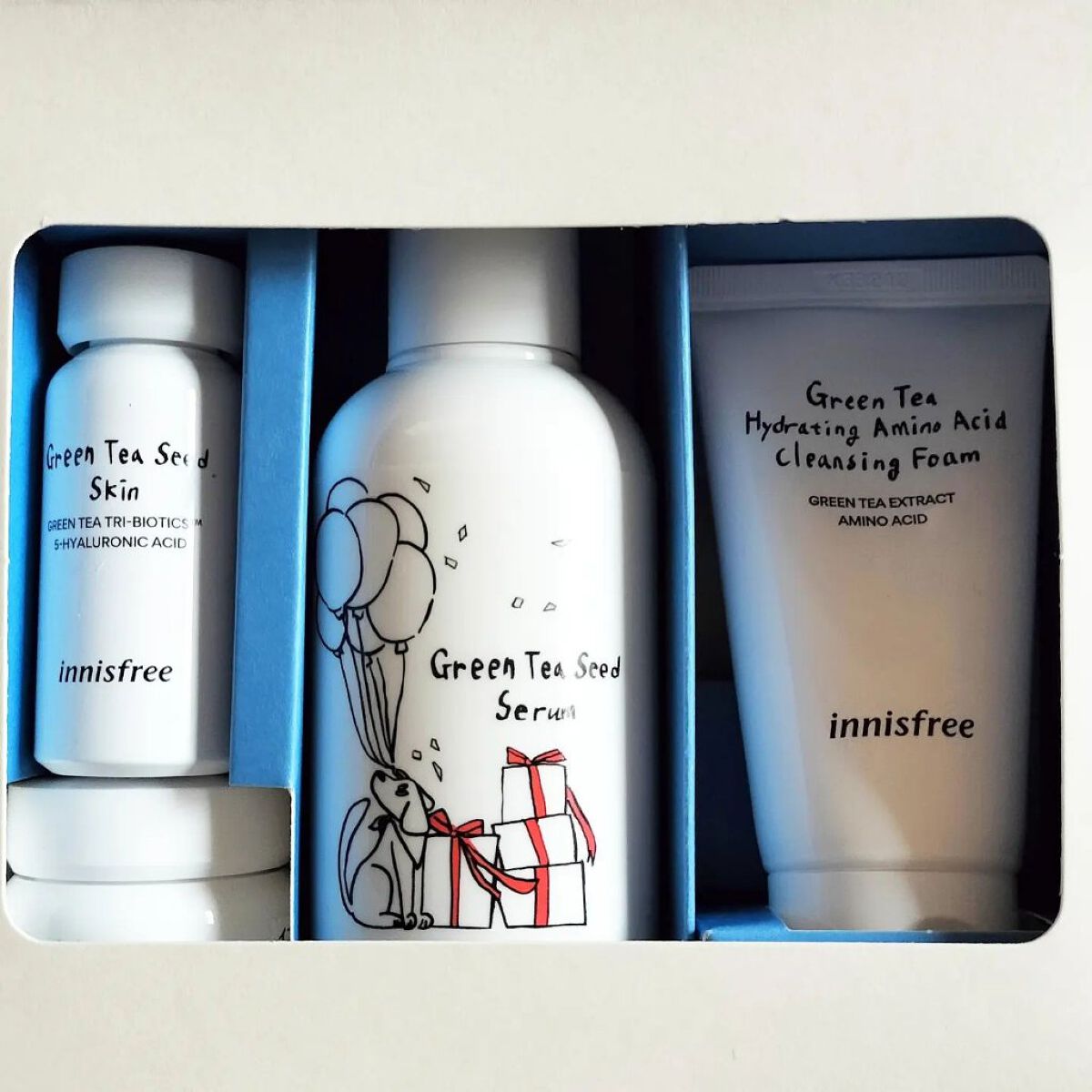 グリーンティーシード セラム N スペシャルセット/innisfree/スキンケアキットを使ったクチコミ（2枚目）