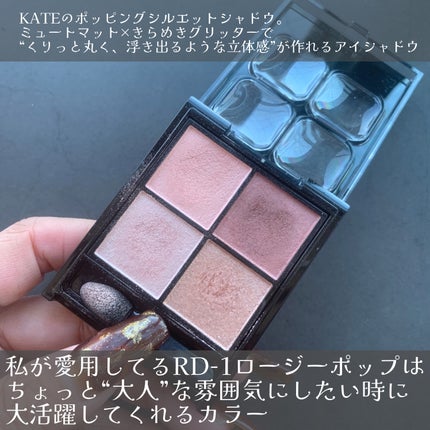 ケイト ポッピングシルエットシャドウ/KATE/アイシャドウパレットを使ったクチコミ(2枚目)