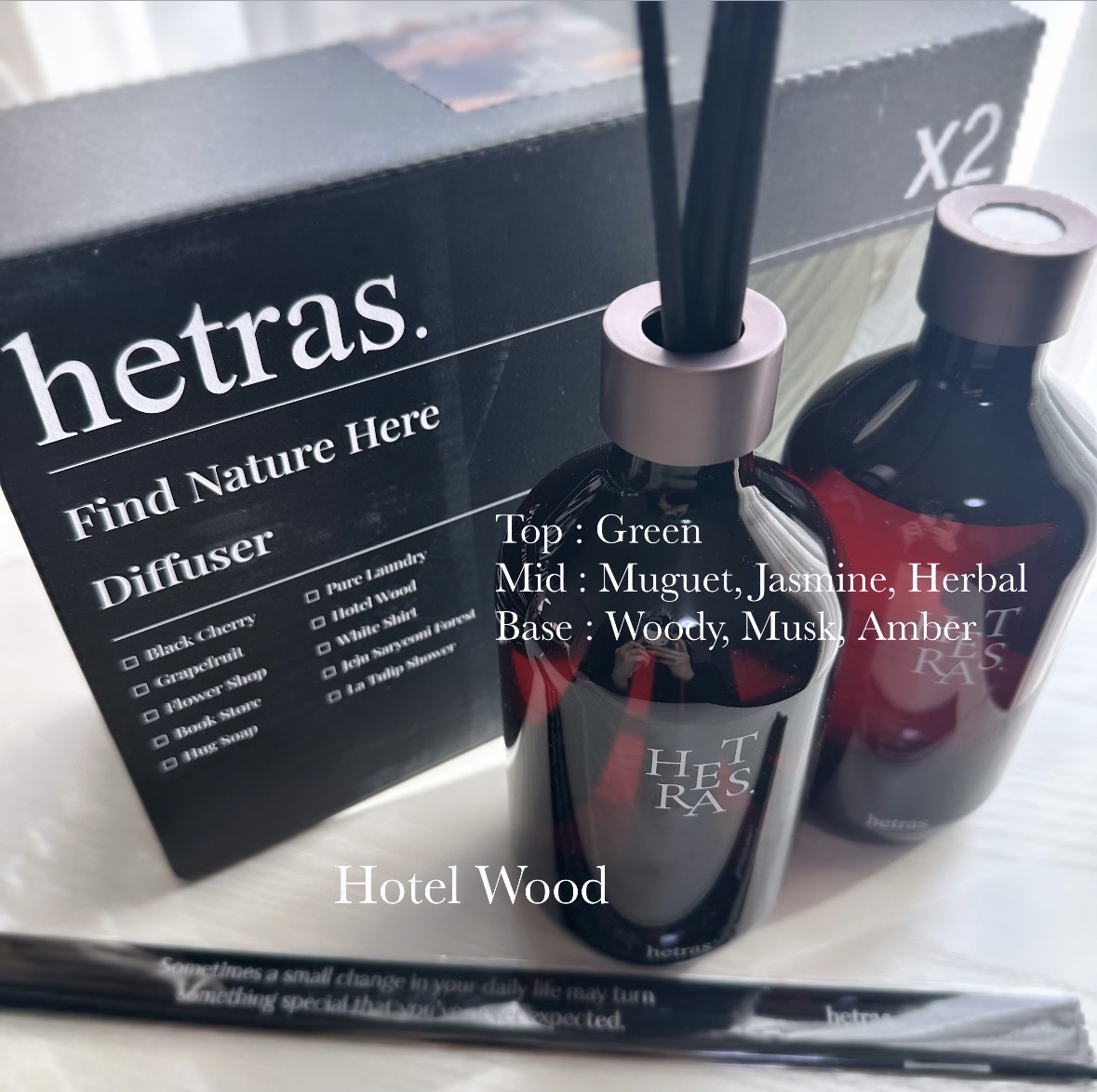 プレミアムディフューザー/hetras/ルームフレグランスを使ったクチコミ（2枚目）