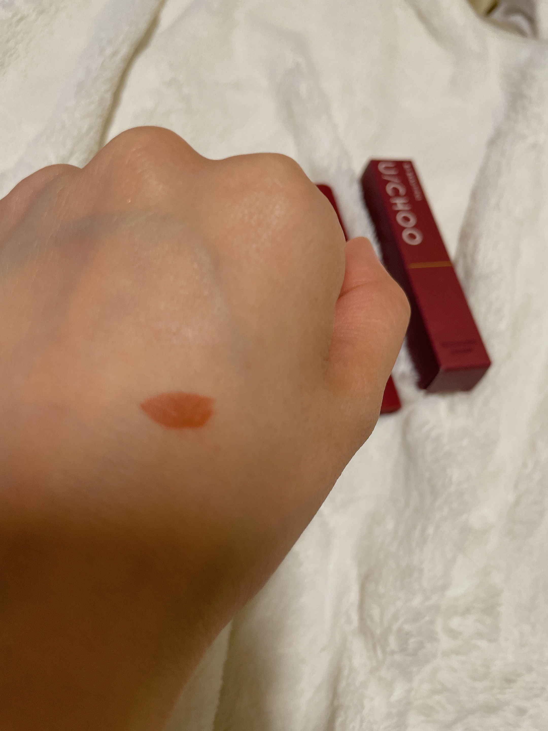  ワンダー リップティント ブリリアントブラウン(BRILLIANT BROWN)/U/CHOO/リップティントを使ったクチコミ（3枚目）