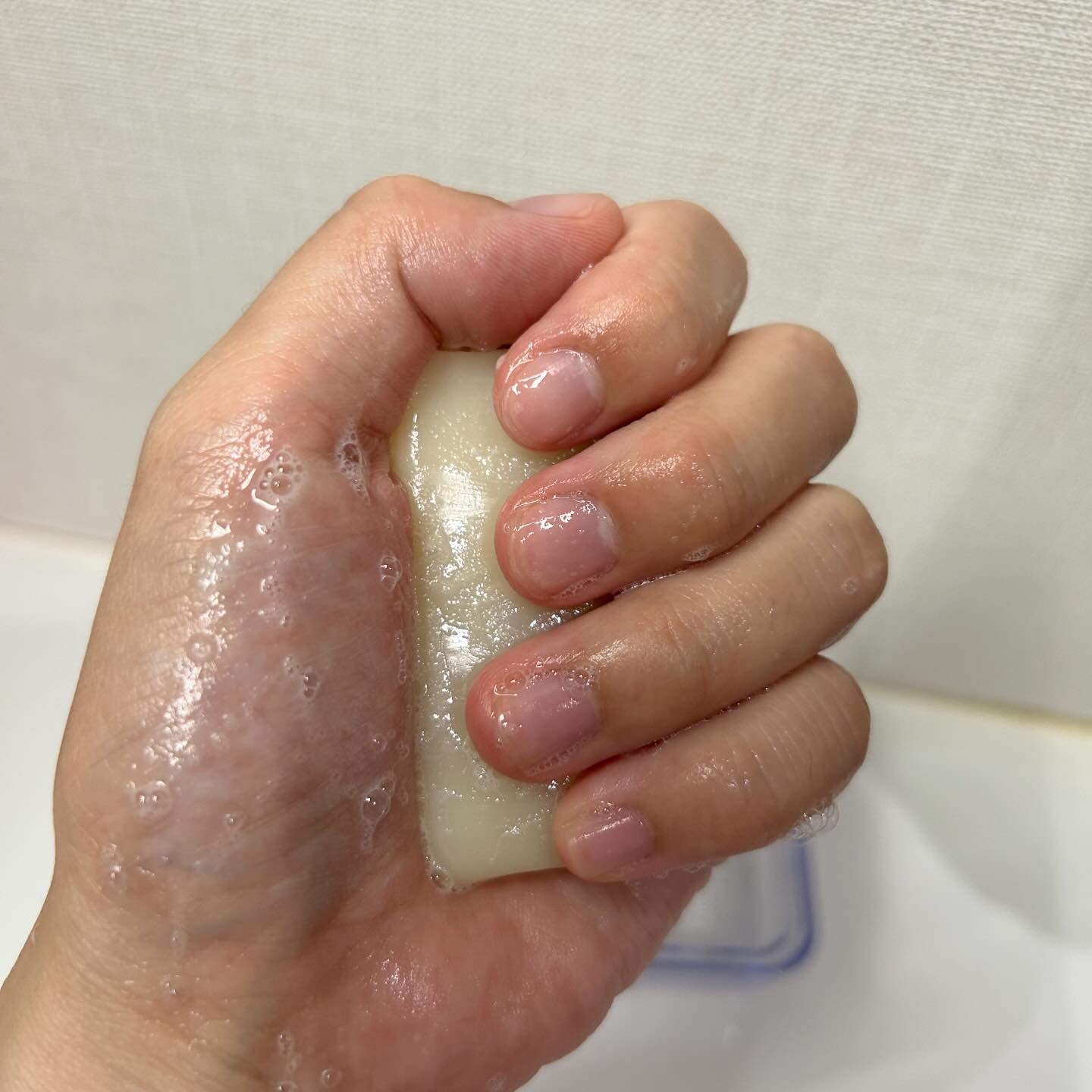 手作り洗顔石鹸 アンティアン クイーン オブ ソープ 「ベイビー」(無香料)/アンティアン/洗顔石鹸を使ったクチコミ（3枚目）