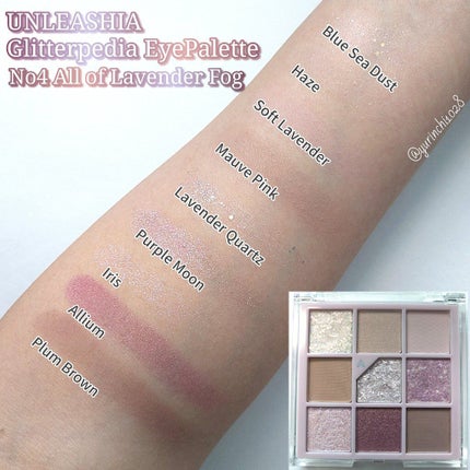 グリッターペディアアイパレット/unleashia/アイシャドウパレットを使ったクチコミ(5枚目)