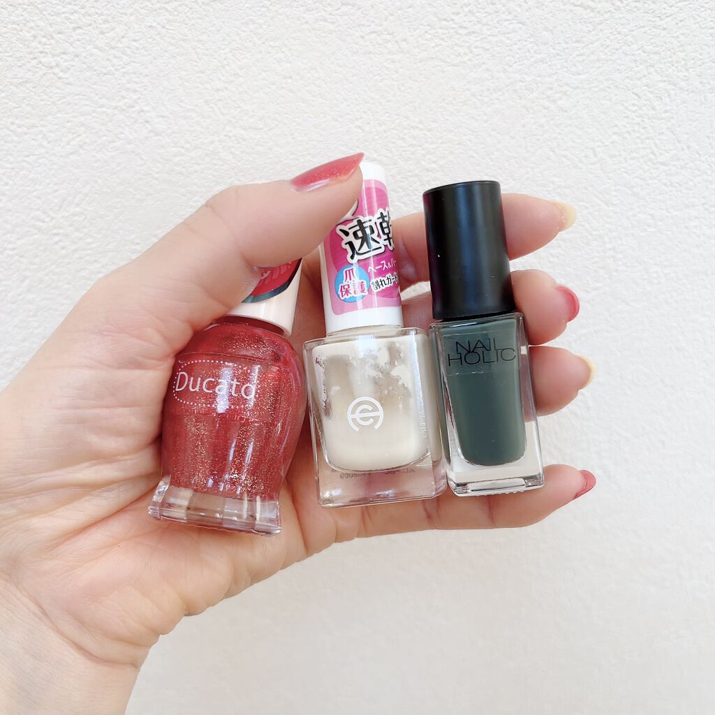 ナチュラルネイルカラーN 105 チェリーレッドソーダ/デュカート/マニキュアを使ったクチコミ（2枚目）