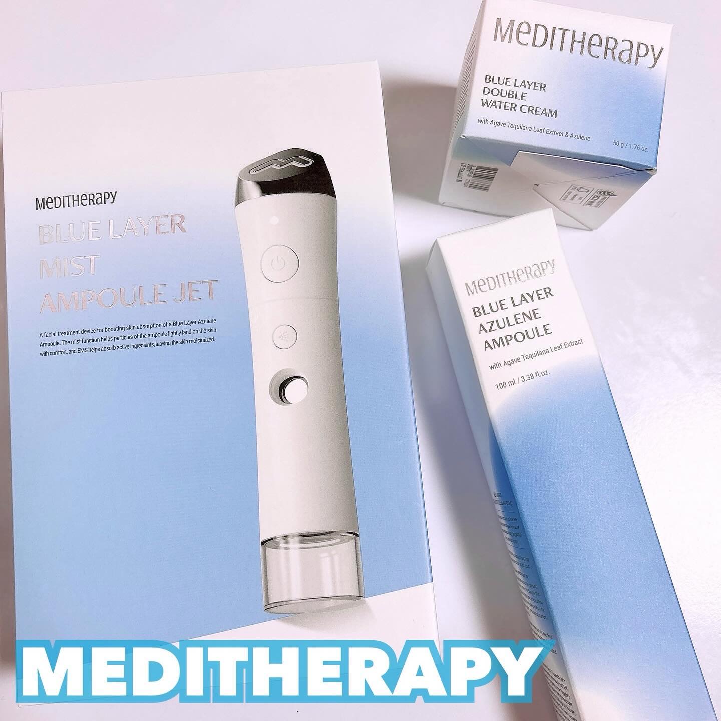 ブルーレイヤーダブルウォータークリーム/MEDITHERAPY/フェイスクリームを使ったクチコミ（1枚目）